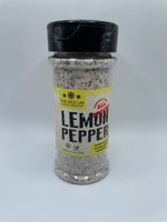 The Spice Lab Kosher Salt Lemon Pepper Seasoning - All-Natural Non-GMO - 6.7 ounces #7073