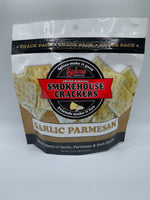 Smokehouse Crackers - Garlic Parmesan 3.5 oz Bag
