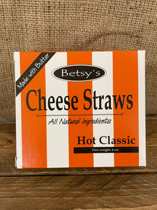 BETSY'S HOT CHEESE STRAWS 4oz.
