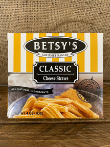 BETSY'S CLASSIC CHEESE STRAWS 4oz.