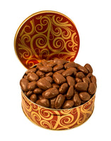 JR GIFT TIN MILK CHOCOLATE COVERED PECANS